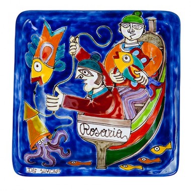 Squared Plate 24x24 DS 30 Fishermen Squared Plate 24x24 DS 30 Fishermen